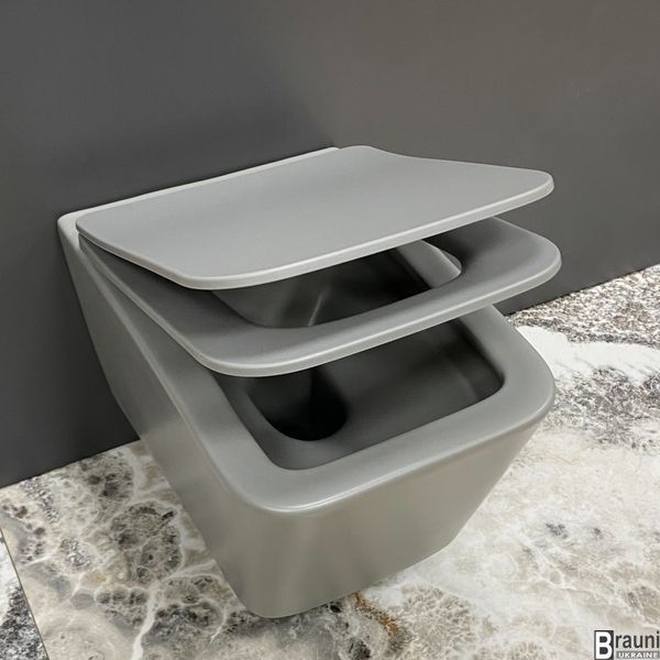 Подвесной унитаз VBI CAPRERA GREY MATT VBI-020303 фото