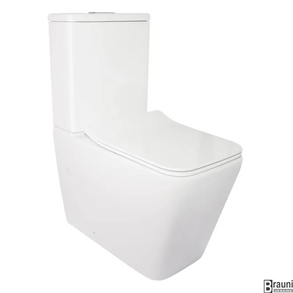 Унітаз-компакт Mixxus QUADRO-0403-R 640x360x835mm, система змиву RIMLESS (MI6710) MI6710 фото