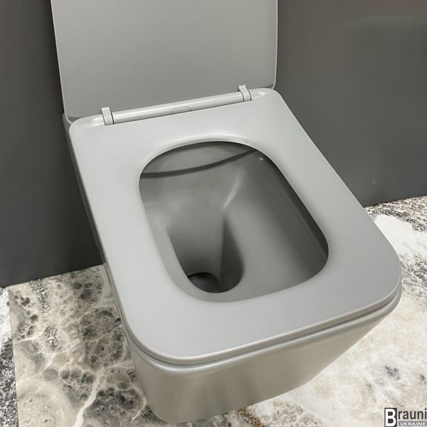 Подвесной унитаз VBI CAPRERA GREY MATT VBI-020303 фото