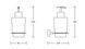 Дозатор для рідкого мила VBI MERCURY BLACK VBI-040206BL фото 2