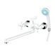 Змішувач для ванної Plamix Sirius-140 White (зі шлангом та лійкою) (PM0637) PM0637 фото 1