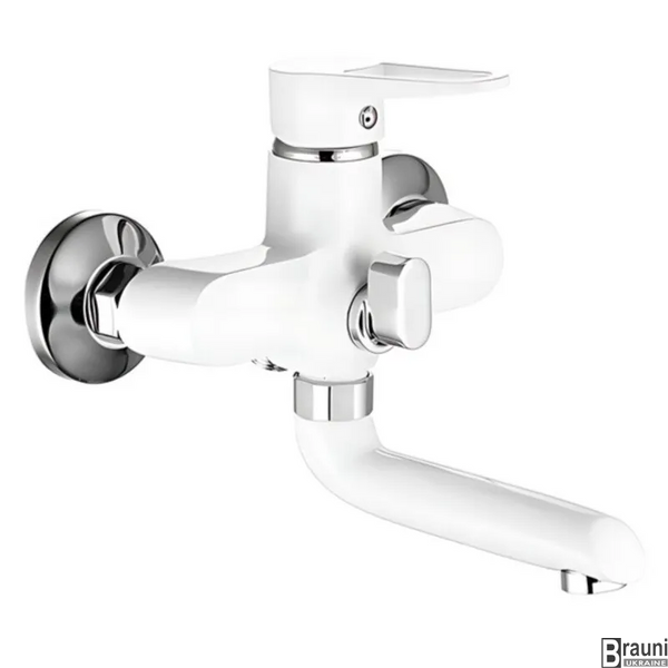 Змішувач для ванни Mixxus Elba 009 (EURO) WHITE (MI6586) MI6586 фото