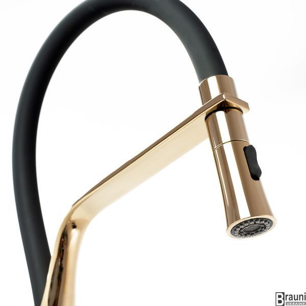 Змішувач для кухні REA CASTOR BLACK GOLD REA-B6936 фото