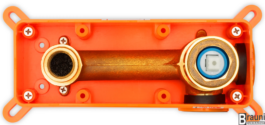 Змішувач для раковини (умивальника) REA LUNGO BRUSHED GOLD прихованого монтажу матове золото\бронза REA-B8652 фото