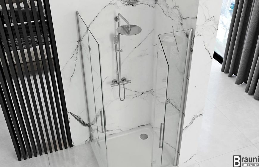 Душевая кабина REA MOLIER 2 CHROME 100x100 REA-K6371 + REA-K6371 фото