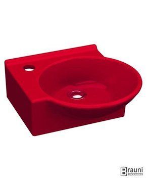 Умивальник Myra Mini 0201-0367-08 червоний, лівий 33*36 см 2521 фото