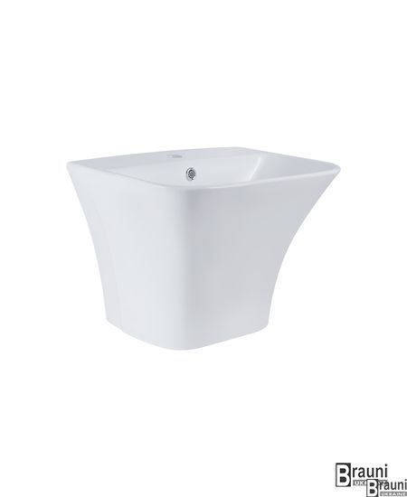 Раковина підвісна моноблок Crow 50х40 cm White 5745 фото