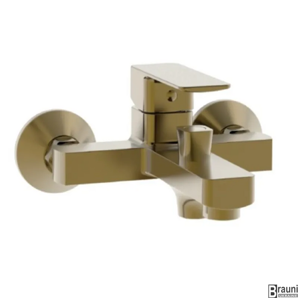 Змішувач для ванни KUBUS 009 BRUSHED GOLD матове золото HB9628 фото