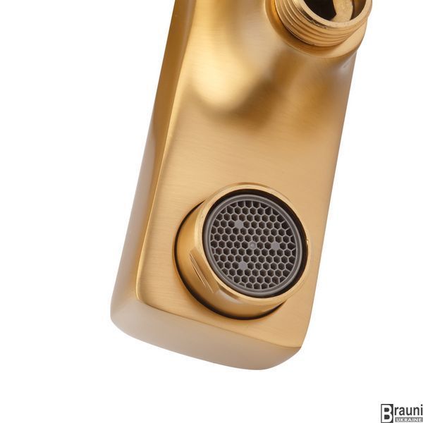 Змішувач для ванни KUBUS 009 BRUSHED GOLD матове золото HB9628 фото