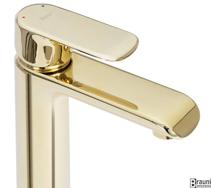 Змішувач для раковини (умивальника) REA BLOOM GOLD золото низький REA-B6200 фото