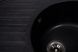 Кухонна мийка Elegancia Antracit 77х50 чорна з крилом гранітна RO43449 фото 3