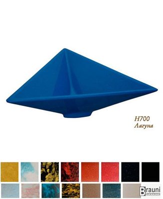 Умывальник треугольный S0053 Пегас 43*50 см, цветной 3822 фото