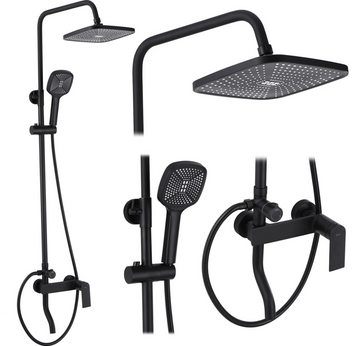 Душевая колона REA STORM 2.0 BLACK черный с изливом REA-P9532 фото