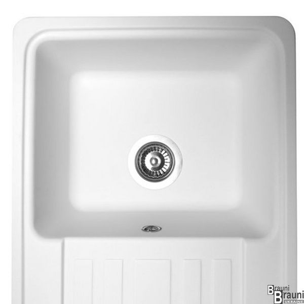 Кухонна мийка Versal KM913010 біла, 77*46 см 0000063 фото