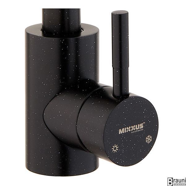 Смеситель для кухни Mixxus SUS-011 STONE Black черный гранит MI6209 фото
