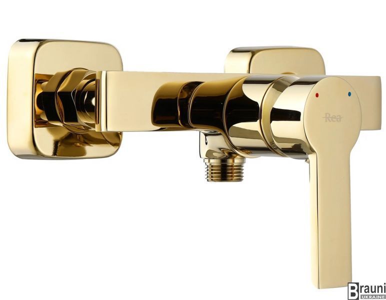 Смеситель для ванны и душа REA ARGUS GOLD настенный без излива REA-B6408 фото