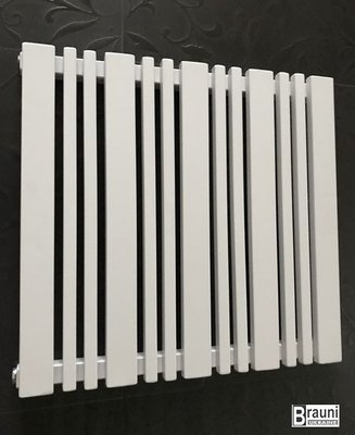 Горизонтальный дизайнерский радиатор отопления «Lucca 13/550» Цвет белый матовый 5462 фото