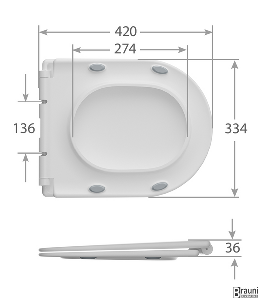 Унітаз-компакт Mixxus BEVEL-0407-T1 630х350х795mm, система змиву TORNADO 1.0 (MI6690) MI6690 фото