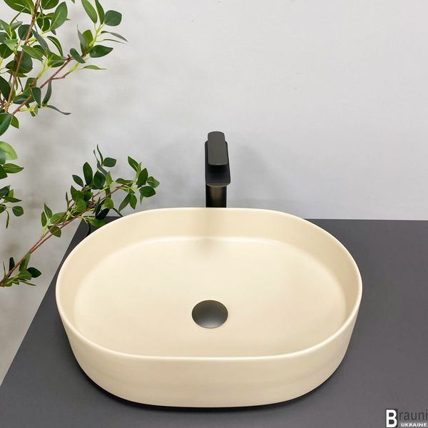 Умивальник (раковина) VBI VERONA 50 BEIGE MATT накладний VBI-011305 фото