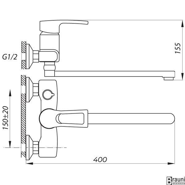 Змішувач для ванни Zerix JLB 279 (ZX2944) ZX2944 фото