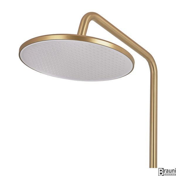 Душевая колонна со смесителем  для ванны Zerix Rex-009-J Brushed Gold матове золото ZX6125 фото