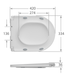 Унітаз-компакт Mixxus BEVEL-0407-T1 630х350х795mm, система змиву TORNADO 1.0 (MI6690) MI6690 фото 16