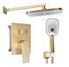 Душова система REA MOBY BRUSHED GOLD + BOX прихованого монтажу REA-P2403 фото 1