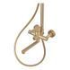 Душевая колонна со смесителем  для ванны Zerix Rex-009-J Brushed Gold матове золото ZX6125 фото 3
