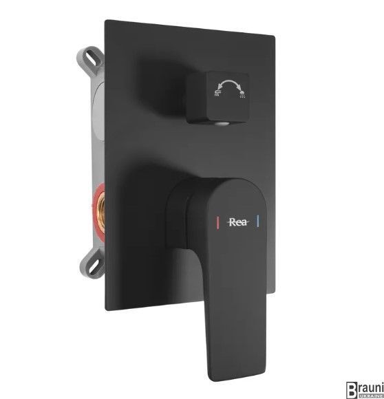 Душова система REA MOBY BLACK + BOX прихованого монтажу REA-P2402 фото