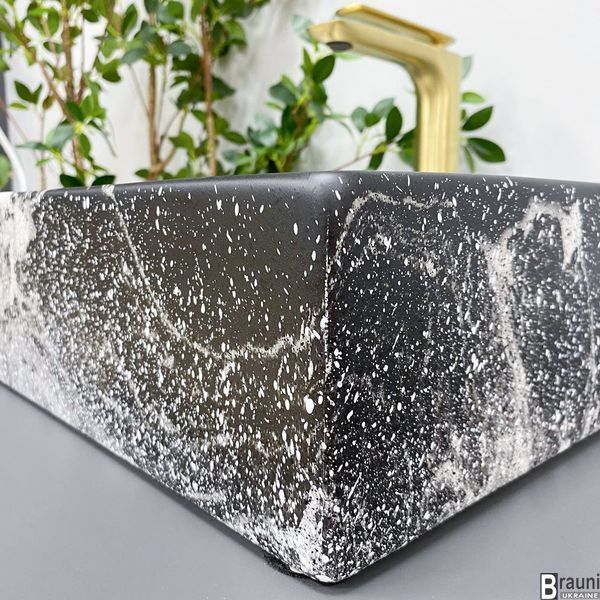 Умывальник (раковина) VBI LATINA DARK MARMO MATT накладной VBI-013104 фото