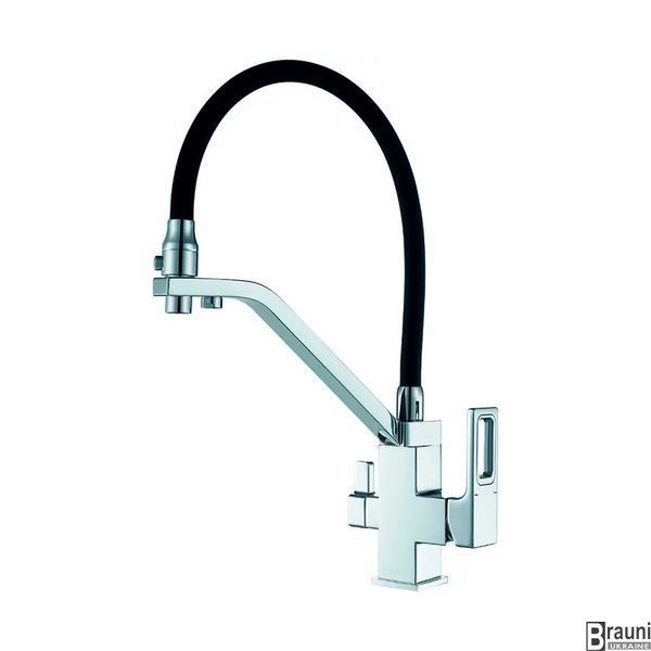 Смеситель для кухни KB-72009-01 с подключением фильтрованной питьевой воды 2 в 1, хром KR5006 фото