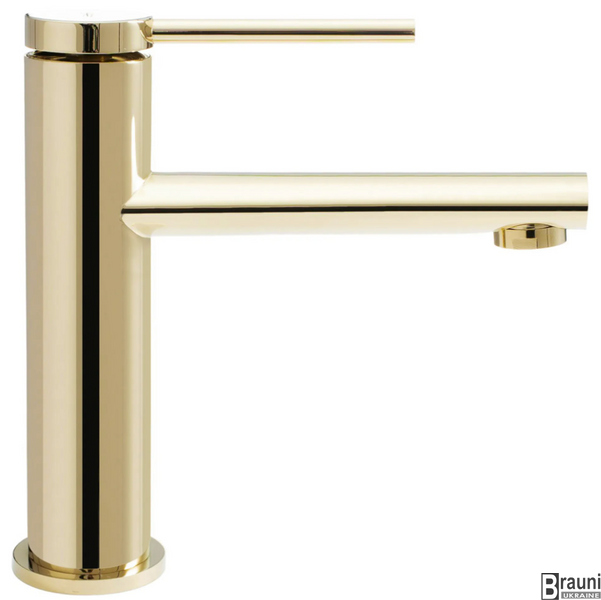 Смеситель для раковины (умывальника) REA OVAL GOLD золото низкий REA-B6515 фото