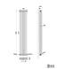 Вертикальный дизайнерский радиатор отопления TM ARTTIDESIGN Bari II 6/1800 белый матовый 5550 фото 4