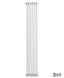 Вертикальний дизайнерський радіатор опалення TM ARTTIDESIGN Bari II 6/1800 білий матовий 5550 фото 1