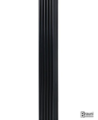 Вертикальний дизайнерський радіатор опалення TM ARTTIDESIGN Bari II 6/1800 чорний матовий 5551 фото