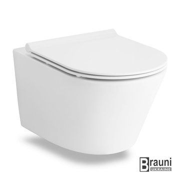 Унітаз підвісний NEMO Rimless, Slim slow-closing 520 * 360 * 390 мм 4680 фото