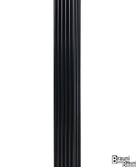 Вертикальний дизайнерський радіатор опалення TM ARTTIDESIGN Bari II 6/1800 чорний матовий 5551 фото