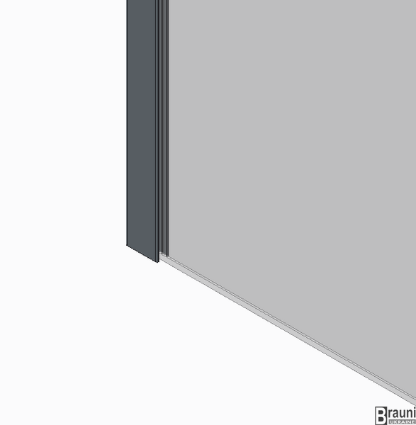Душова перегородка Koer SR SP01-120x200-TR-01 Walk-In прозоре скло Easy Clean 8мм, хром (KR5394) KR5394 фото