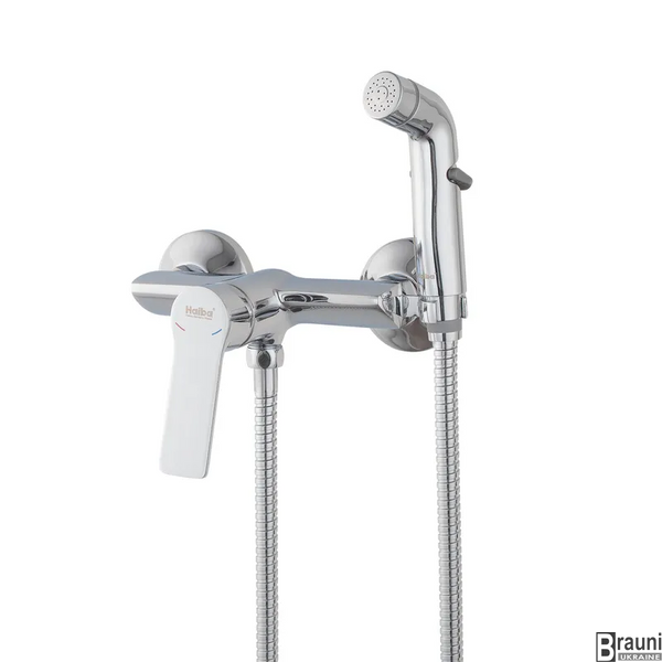Змішувач гігієнічний з лійкою HAIBA DIANA 024 хром, настінний HB3979 фото