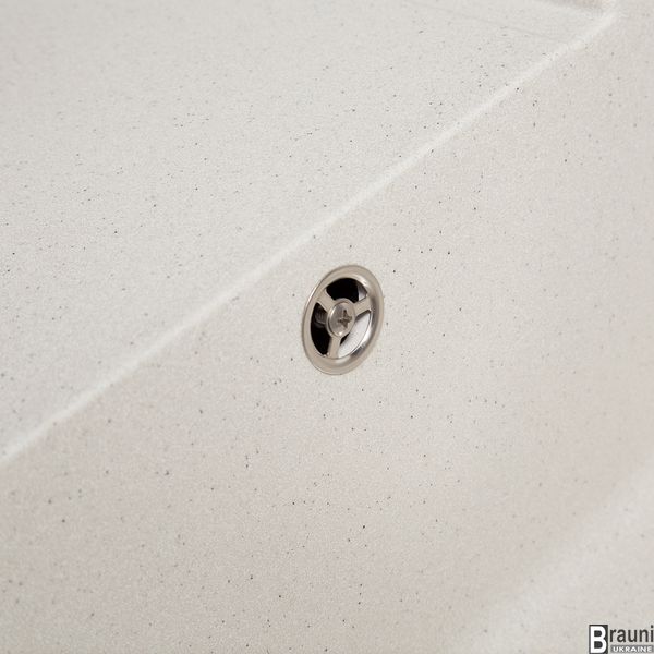 Кухонна мийка Jorum Biela 78х51 біла гранитна RO43461 фото