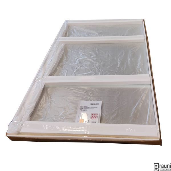 Душова перегородка Koer SR SP01-120x200-TR-01 Walk-In прозоре скло Easy Clean 8мм, хром (KR5394) KR5394 фото