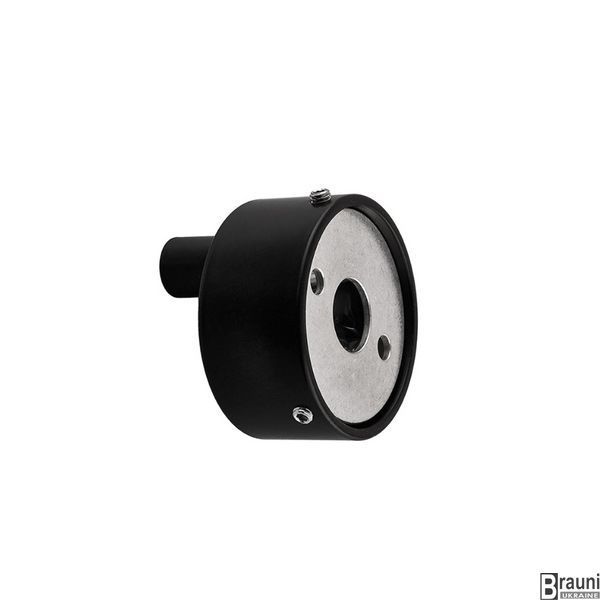 Декоративная чашка Mixxus TCC-01 BLACK (круглая) для маскировки кабеля, черная MI6638 фото