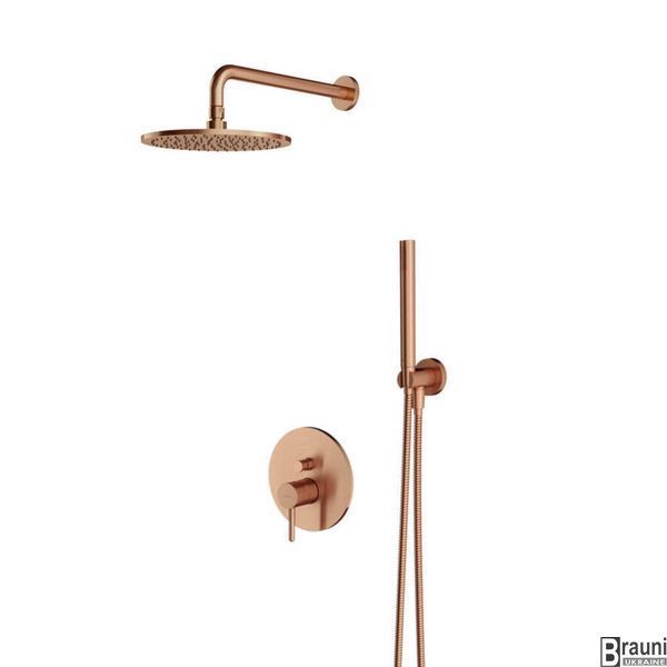 Душевая система Omnires Y brushed copper матовая медь 3535 фото