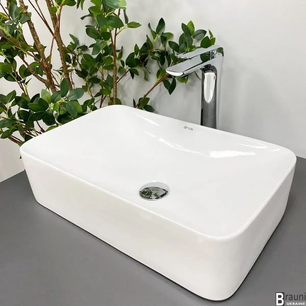 Умывальник (раковина) VBI ALIANO WHITE накладной VBI-012602 фото