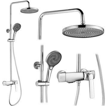 Душевая колона REA REBEL CHROME хром с изливом REA-P2415 фото
