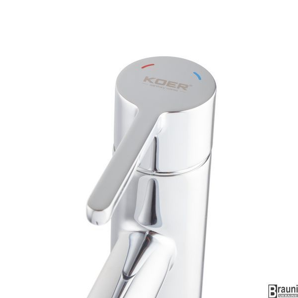 Змішувач для умивальника високий Koer KB-11029-01 Колір хром (KR5479) KR5479 фото
