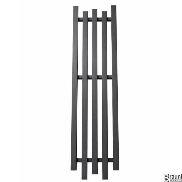 Радіатор вертикальний Bassa 160х45 графіт 207001 Grafit фото