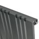 Горизонтальний дизайнерський радіатор опалення «Lucca 13/550» Колір сірий матовий 5461 фото 2