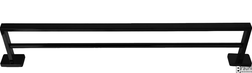 Вішалка подвійна для рушника REA ERLO 2 BLACK чорний REA-80004 фото