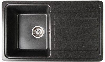 Кухонна мийка Regula 76х46 Antracit з крилом для сушки посуду RO47955 фото